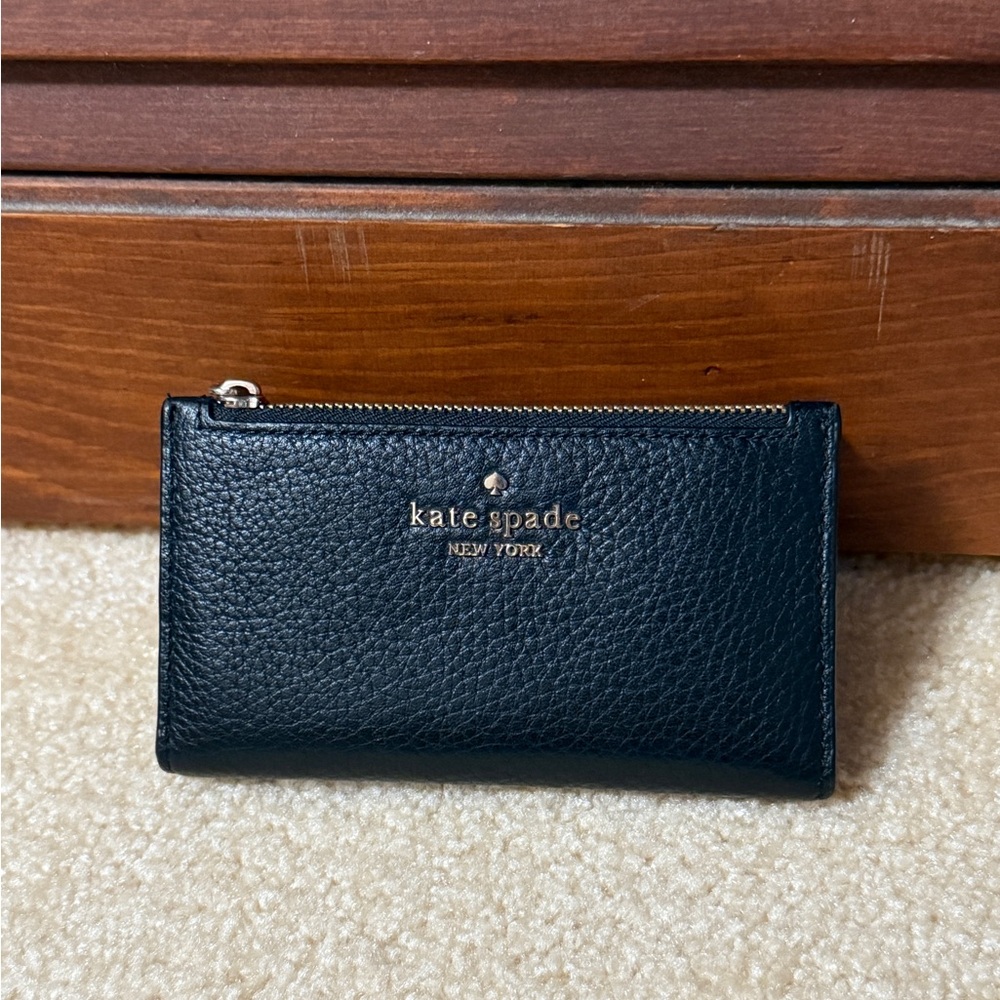 Kate Spade Black Pebbled Leather Pouch
